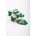 Moda Trend Дамски чехли с ток - Зелени #370802 (370802_Зелен)