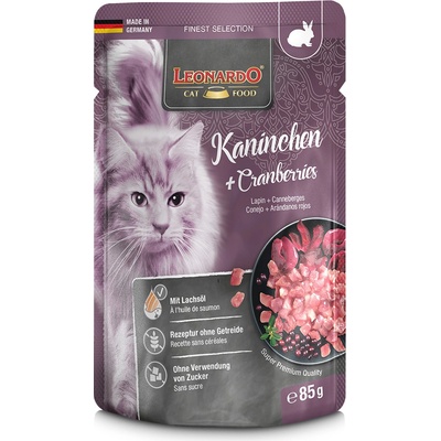 Leonardo Finest Selection králičie a brusnice 16 x 85 g