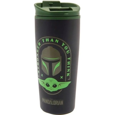 Pyramid International Cestovní hrnek Star Wars: Mandalorian Stronger Than You Think 450 ml