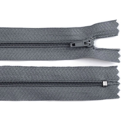 Stoklasa Spirálový zip No 3 délka 35 cm pinlock Balení: 1 ks, Varianta: 319 šedá ocelová 319 šedá ocelová