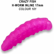 Crazy Fish MF H Worm Inline 101 Sýr 1,7 cm 60 ks