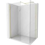 Mexen Kioto-X душ стена Walk-in 140 x 90 см, прозрачен 10 мм, златисто матово - 800-140-202-55-00-090-X (800-140-202-55-00-090-X)