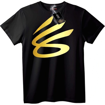 NOONEBRAND Тениска Златно S Лого - M, Black