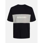 Jack and Jones Тениска Jack and Jones Men's Blocking Short Sleeve O-Neck T-Shirt - Black