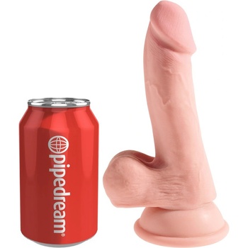 Pipedream 6, 5" Дилдо с тестиси - тройна плътност