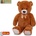 Mikro Plush Friends плюшено мече 100см тъмно кафяво с панделка (90252)