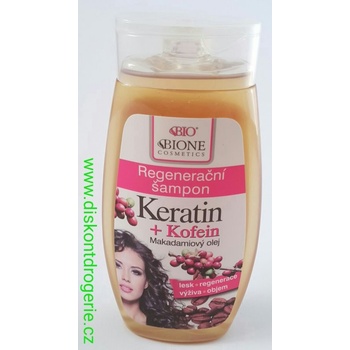 BC Bione Cosmetics Keratin kofein regenerační šampon Macadamia Oil 250 ml
