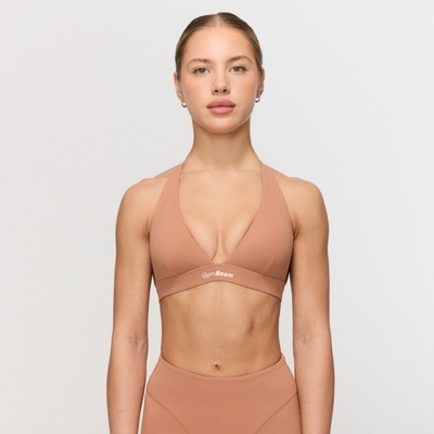 GymBeam Спортен сутиен Fierce Halter Caramel XL