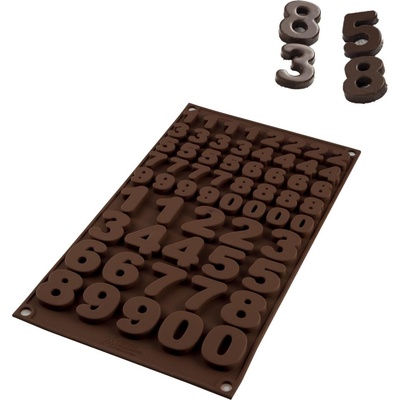 Silikomart Форма за шоколадови бонбони Sf174 Choco 123 силиконова (26.174.77.0065)