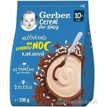 Gerber Cereal mléčná kaše kakaová Dobrou noc 230 g