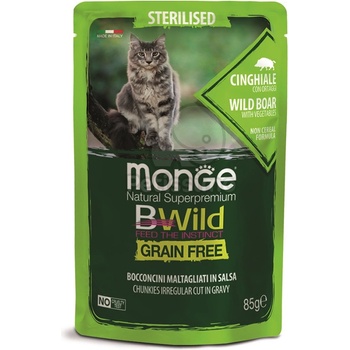 Monge BWild Grain Free Sterilised wild boar & vegetables 85 g