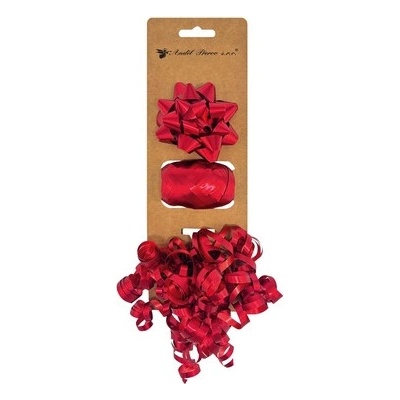Maják Sada na balení dárků červená+ kudrlinky – Zbozi.Blesk.cz