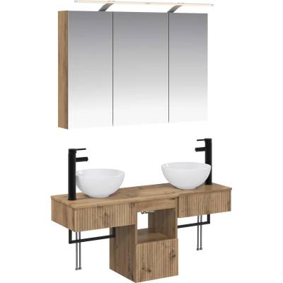 vidaXL Комплект шкафове за баня 4 pcs 100 x 14, 5 x 70 см (3406262)