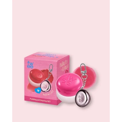 Fwee Krémový balzam na líčka a pery s príveskom Lip&Cheek Blurry Pudding Pot + Pendant Keyring No.Pk03 Cherry 5 g