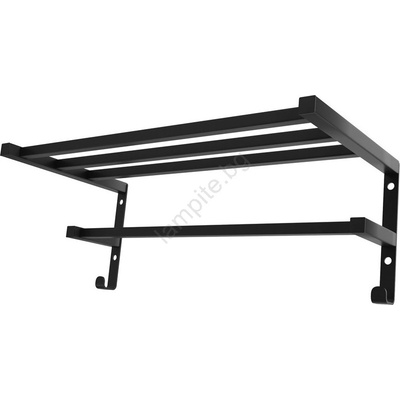 Mario Radiators Сушилник за кърпи за радиатор в банята HF SHEFFIELD 52x25, 6 cm черен (MR0028)