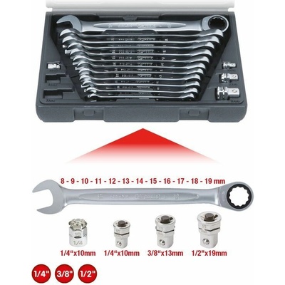 KS Tools Vidlicovo račňový kľúč sada 503.4266