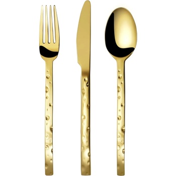 Image 1 of Herdmar Комплект прибори за хранене cheese - 24 части - позлатени (111-3024-0117-150-0017)