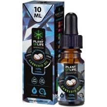 Plant Of Life CBD/CBG Kapky Kokosový olej s CBD 15% Fullspectrum 10 ml