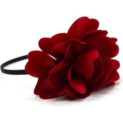 Čelenka s látkovým květem Barva: černá – Zboží Mobilmania