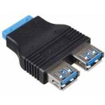 Akyga Adapter goldpin ATX to 2xUSB 3.0 AK-CA-58
