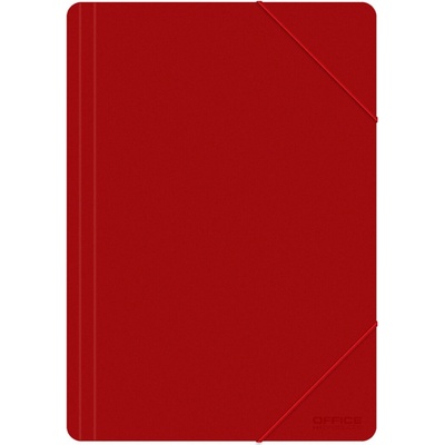 Office Products spisové desky s gumičkou A4 PP červené