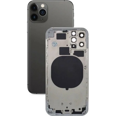 Kryt Apple iPhone 11 PRO MAX zadní + střední šedý