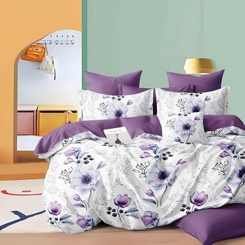 EmonaMall Двулицево спално бельо с ластик EmonaMall, 6 части - Модел S19068 (S19068-12000e)