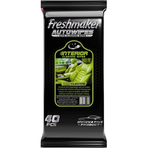 Freshmaker , Мокри кърпички за авто интериор дълбоко почистване, 40 бр