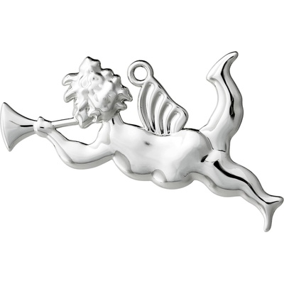 Rosendahl Декорация за коледна елха Karen Blixen ангел с тръба сребърна (31560)