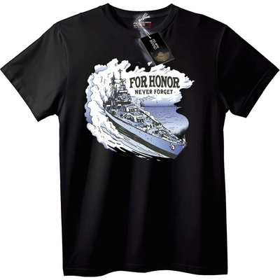 NOONEBRAND Тениска За Чест Никога Не Забравяй Кораб - 2XL, Black