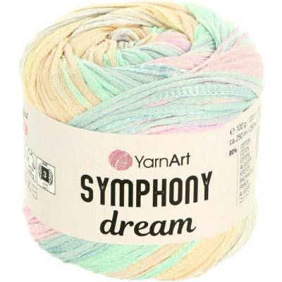 YarnArt Symphony Dream 3108 světle modrá, růžová a žlutá