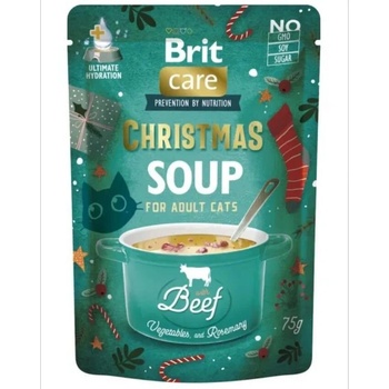 Brit Care Cat Christmas Beef Soup 75 g супа за котки с говеждо месо, зеленчуци и ароматни билки