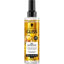 Gliss Kur Gliss expresný regeneračný kondicionér Oil Nutritive pre hrubé a namáhané vlasy 200 ml