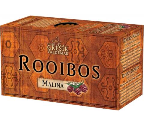 Grešík Rooibos malina 20 sáčkov