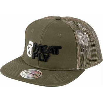 Meatfly шапка с равна козирка Mateo Trucker Olive / Black Revital | Черна | Размер Meatfly | Cheren | МЪЖЕ | ONE SIZE