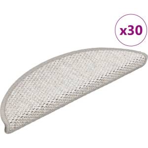 vidaXL Подложки за стълбища Самозалепващи сезал 30 бр. 56x17x3 cm (3365858)