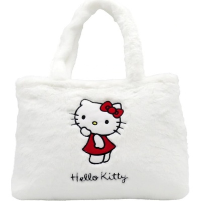 EP Line kočička Hello Kitty plyšová 40x27cm bílá