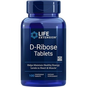 Life Extension D-Ribose, 100 таблетки, Life Extension (01473 LE)