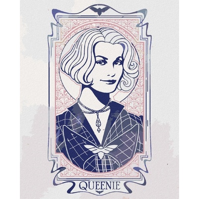 Zuty Secesní queenie fantastická zvířata 40 x 50 cm vypnuté plátno na rám 8596530204893