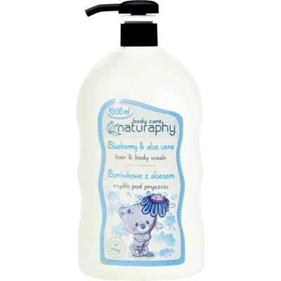 Blux Sprchový gél a šampón 2v1 detský čučoriedka a aloe vera Naturaphy 1000 ml