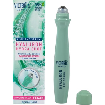 Victoria Beauty Hydra Shot Хидратиращ серум за околоочен контур с хиалурон - ролков апликатор, 15ml (c-0775405)