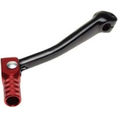 řadící páka sklopná černá/červená 155 mm - PITBIKE,DIRTBIKE, CROSS