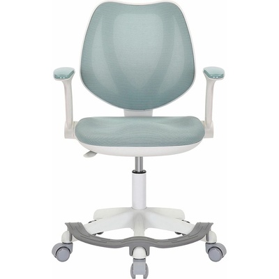 RFG Детски стол RFG Sweety White, до 100кг, меш, полипропиленова база, газов механизъм за регулиране на височината, син (606LD2/WHITE/HZ3008)