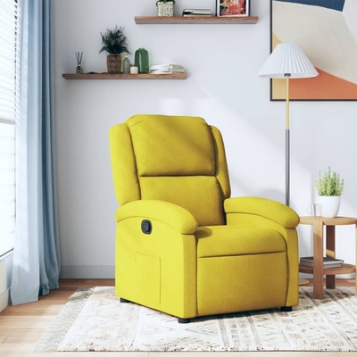 vidaXL 371804 Polohovací žluté samet