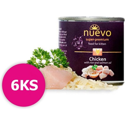 NUEVO CAT Kitten Kuracie 6 x 200 g