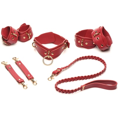 Bedroom Bliss Lover's Restraints Set Red