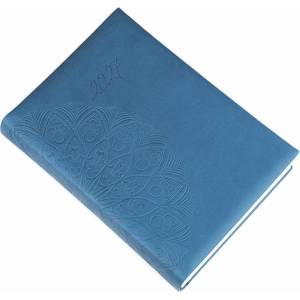 Realsystem Дневник за срокове REALSYSTEM Librobello за жени B/6, ежедневен, с бели страници, син, 2027 (5421-26)