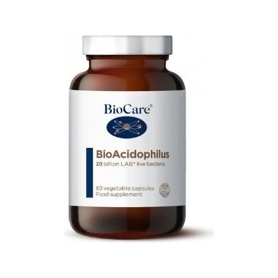BioCare BioAcidophilus probiotiká LAB4 20 miliard živých baktérií 60 kapsúl