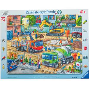 Ravensburger Пъзел Ravensburger от 24 части - Строителна площадка (05142) - ozone