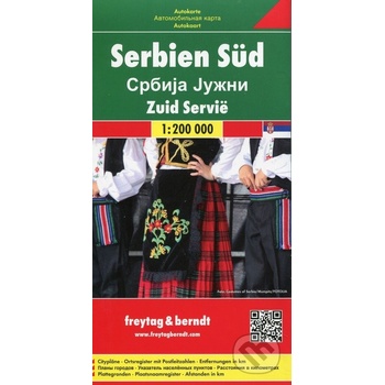 Mapa Srbsko Juh